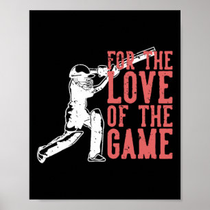 För Kärlek Till Spelet T Cricket Poster