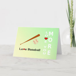 För kärlekbaseball för valentines day romantiska helgkort