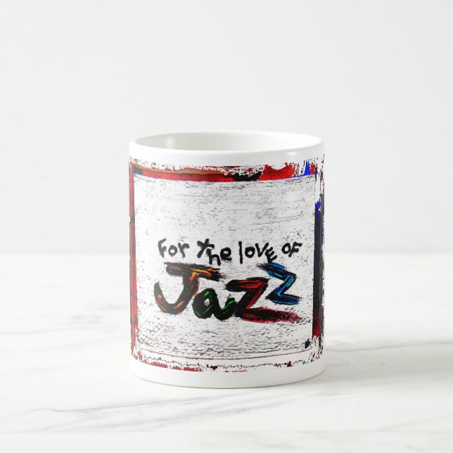 för kärleken av jazz kaffemugg (Center)