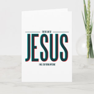 För kärleken av Jesus Helgkort