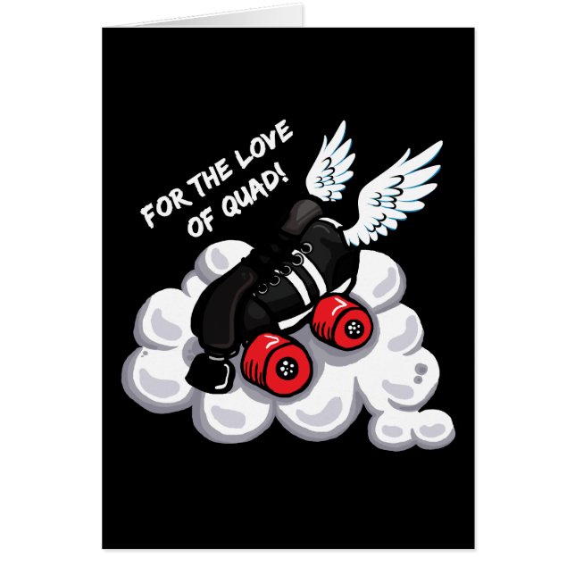 För kärleken av kvadraten hälsningskort (Framsidan)