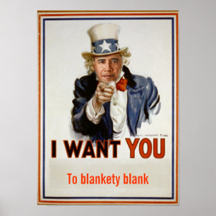 För karnevalutklipp för Uncle Sam affisch