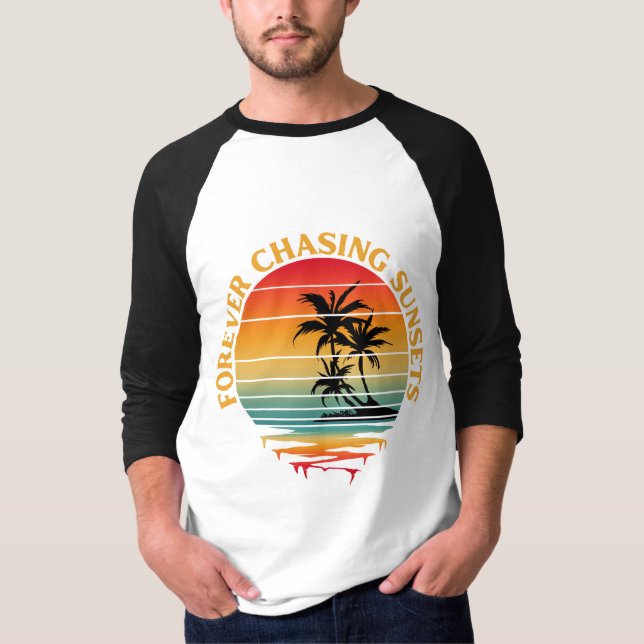 FÖR KASSERING SUNSETS T-Shirt (Framsida)