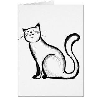 För kattälskare hälsningskort