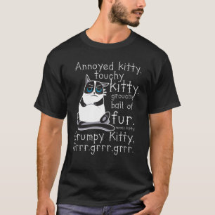 För kattungekatt för förargad kattunge snarstuc t shirt
