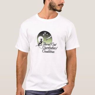 För kattvaktmästare för vit vild logotyp ingen tee shirt