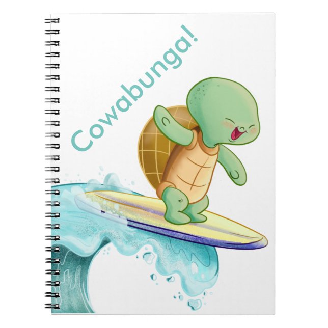 För Kawaii för gullig sköldpadda anteckningsbok (Framsidan)