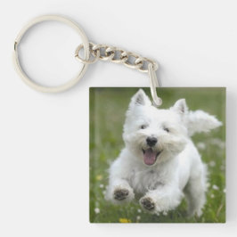 För Keychain för 2 älsklings- foto hund gåva eller