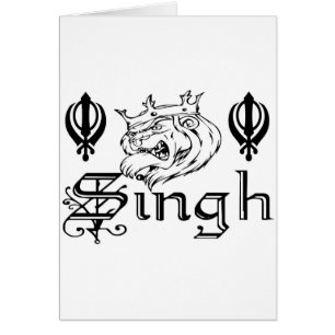 För Khalsa för PunjabiKhanda Sikh Merchandise Hälsningskort