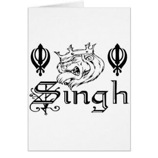 För Khalsa för PunjabiKhanda Sikh Merchandise Hälsningskort