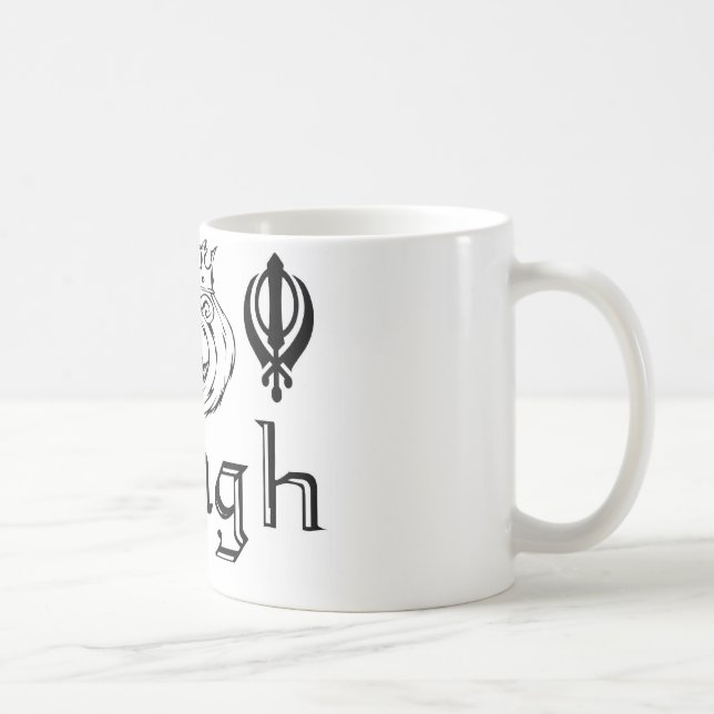 För Khalsa för PunjabiKhanda Sikh Merchandise Kaffemugg (Höger)