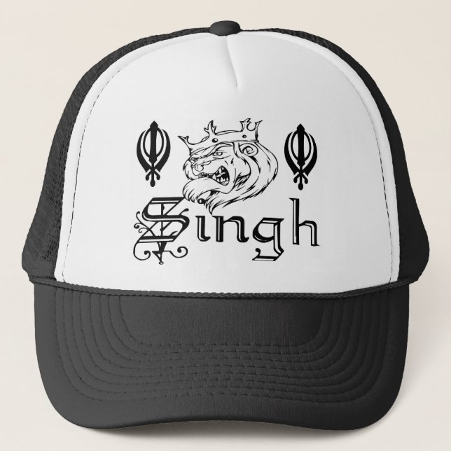 För Khalsa för PunjabiKhanda Sikh Merchandise Truckerkeps (Framsida)