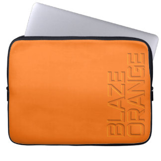 För kicksynlighet för eldsvåda orange jakt laptop sleeve