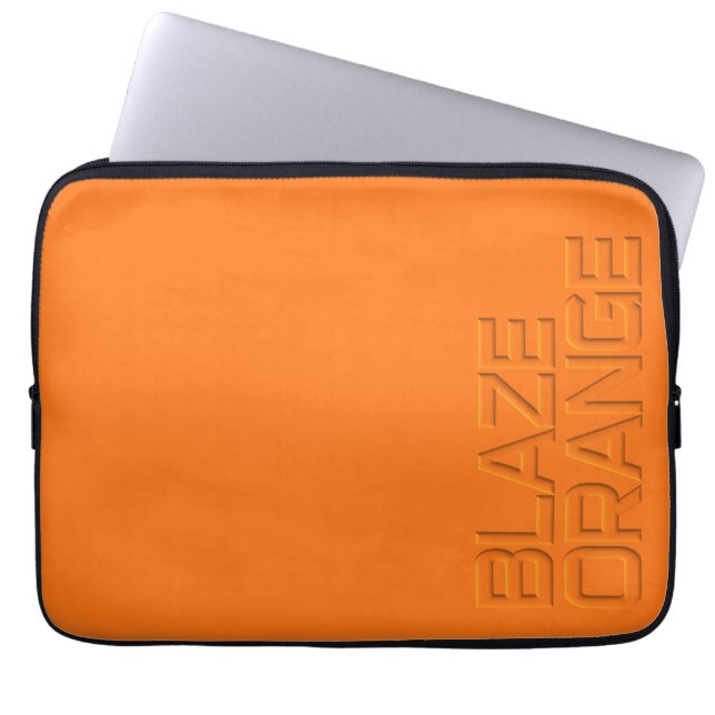 För kicksynlighet för eldsvåda orange jakt laptop sleeve (Framsidan)
