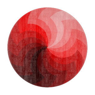 För kilexponeringsglas för runda röd skärbräda