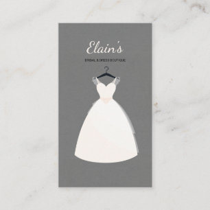 För klänningBoutique för elegant kappa brud- Visitkort