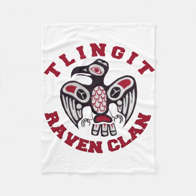För klanull för Tlingit korpsvart filt (Framsidan)