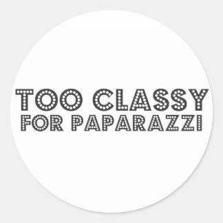 För klass för Paparazzi Runt Klistermärke