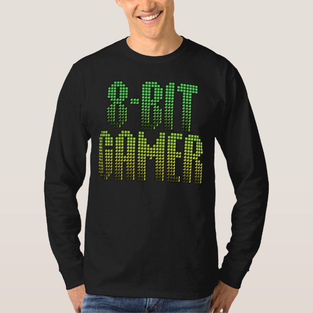 för klassikervideospel för Gamer 8bit skjorta T Shirt (Framsida)