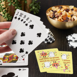 FÖR KLICKA PÅ SPOOK, gullig spökhalloween Casinokort