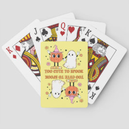 FÖR KLICKA PÅ SPOOK, gullig spökhalloween Casinokort
