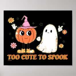 FÖR KLICKA PÅ SPOOK, gullig spökhalloween Poster