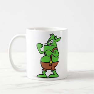 För klotterkalkontupp för trollkarl 101 Fisticuf Kaffemugg