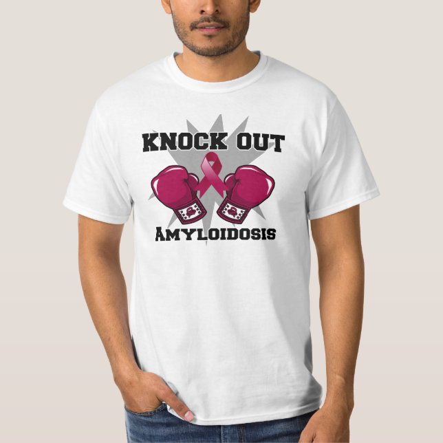 För knackning Amyloidosis ut T-shirt (Framsida)