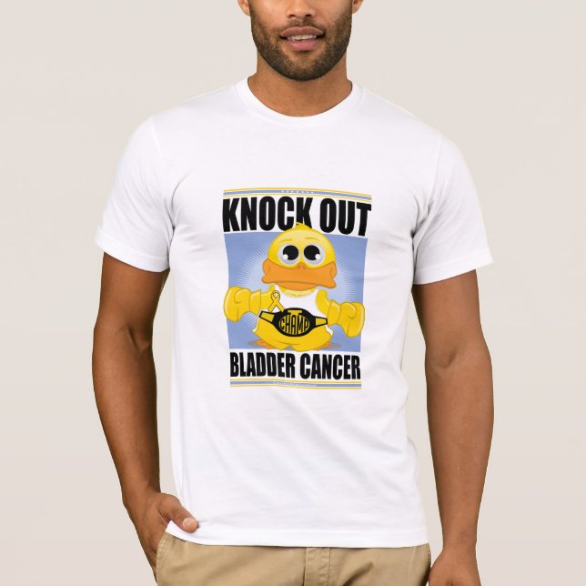 För knackning blåsacancer ut t shirt (Framsida)