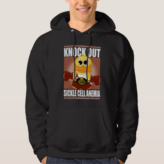 För knackning för skäracell ut blodbrist sweatshirt med luva (Framsida)