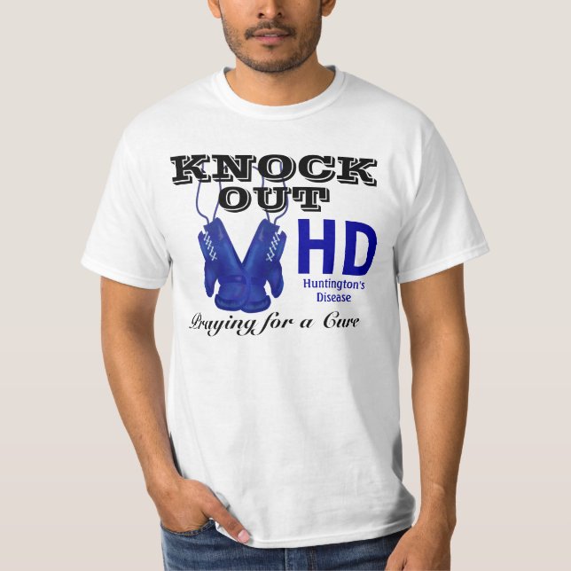 För knackning Huntingtons ut medvetenhet för T-shirt (Framsida)