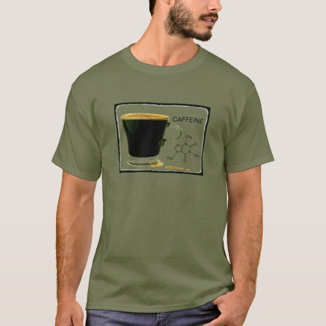 För koffein T-tröja för Tee (Framsida)