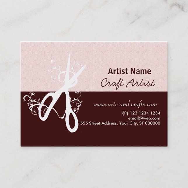 För konst- & hantverksalong för klassiker tidsbeställning kort (Framsida)