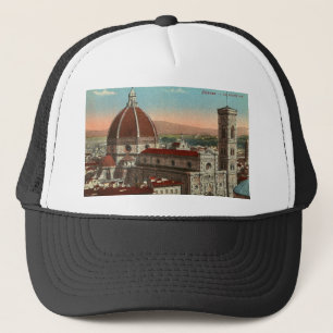 För konstFlorence för vintage Retro Italia itali Truckerkeps
