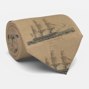 För konstitutionfrakt för vintage USS illustrati Slips