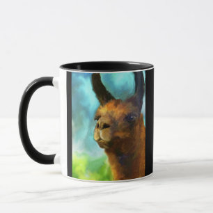 För konstkaffe för Llama Collectible mugg