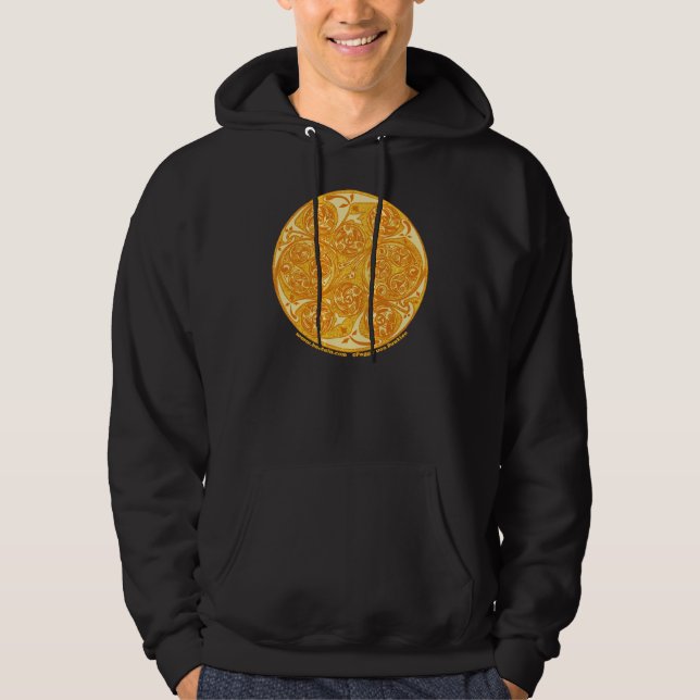 För konstMandala för Celtic spirala Hoodies Sweatshirt (Framsida)