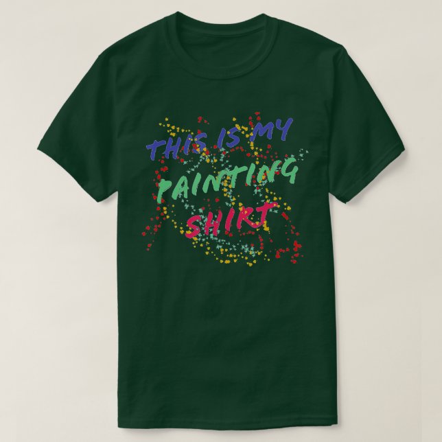 För konstnärliga målare t shirt (Design framsida)