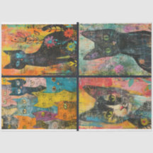 För konstnärligt kattlekt, skräppost Journal, bakg