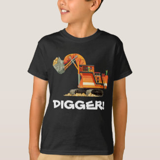 För konstruktionslastbil för barn beställnings- tee shirt