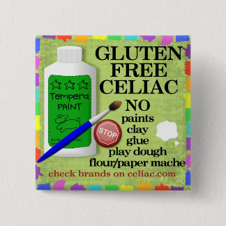 För konsttillförsel för Celiac Gluten klämmer fast Knapp