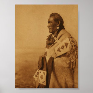 För konsttryck för indian indisk Blackfoot affisch