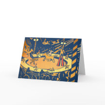 För konstverkhälsning för cirkus original- kort