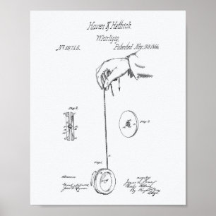 För konstvit för Yoyo 1866 patenterat papper Poster