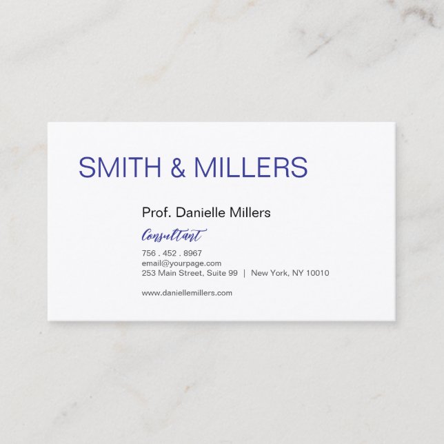 För konsulter visitkort (Framsida)