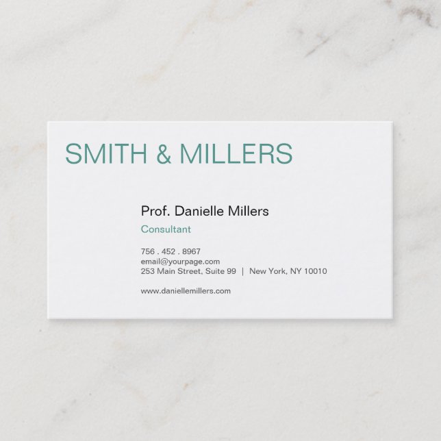 För konsulter visitkort (Framsida)