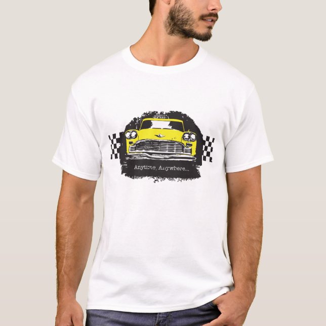 För kontrollörCabtaxi för chaufför t-skjorta när T-shirt (Framsida)