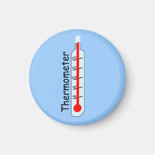 För kontrolltemperatur för termometer tålmodigt magnet
