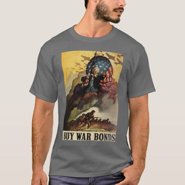 För köpkrig för Uncle Sam förbindelser T Shirt (Framsida)
