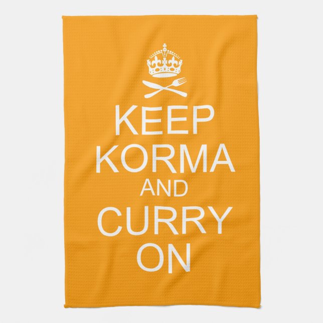 För Korma för behålla lugna kökshandduk curry (Vertikal)